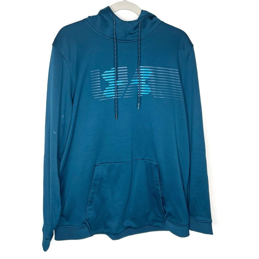 Under Armour Teal Pullover Hoodie - Men's Athletic Hoodie